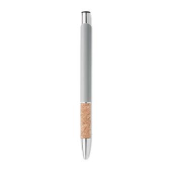 VERIA Push button aluminium pen Flat silver