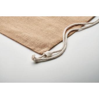 FUKURO Jute drawstring bag Fawn