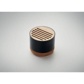 RUMBA Cork and aluminium speaker Black