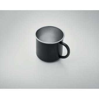 CARIBU Recycled stainless steel mug Black