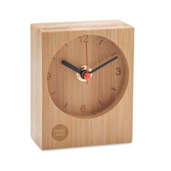 CLAMBU Bamboo table clock Timber