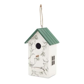 GREENJAY Bird house in plywood White