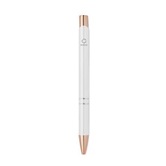 BERN ROSE Recycled aluminium pen White