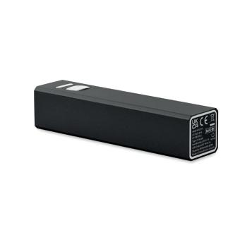 POWERALUC 2600 mAh Powerbank Schwarz