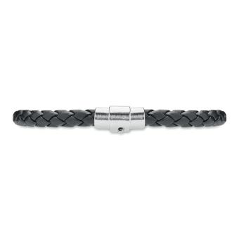 FAULETI Braided faux leather bracelet Black