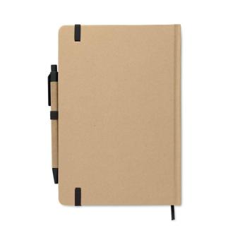 CARATIL A5 notebook in recycled carton Black