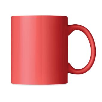 DUBLIN TONE Coloured ceramic mug 300ml Red