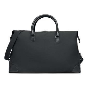 MONACO Weekend bag in canvas 340gr/m² Black