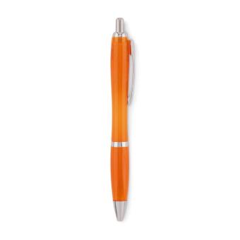 RIO RPET Ball pen in RPET Transparent orange