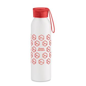 NAPIER Recycled aluminum bottle White/red