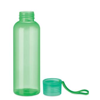 INDI Tritan bottle and hanger 500ml Transparent green