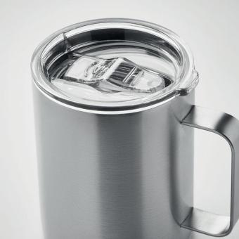 INARI Double wall mug 300 ml Flat silver