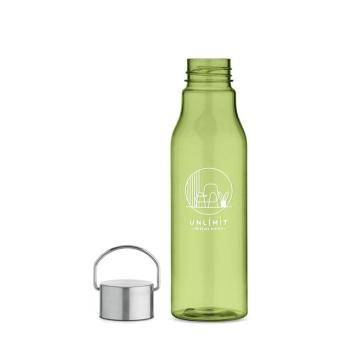 VERNAL RPET bottle with PP lid 600 ml Transparent lime