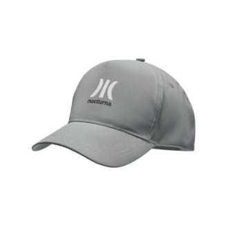 RAYS 5 panel reflective baseball cap Flat silver