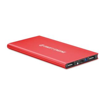 POWERFLAT8 Powerbank 8000 mAh Rot