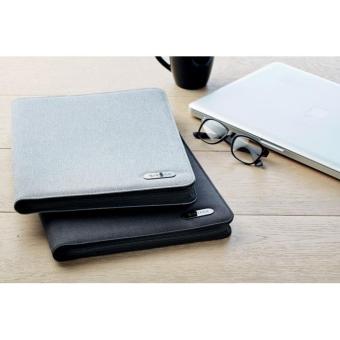 NOTES FOLDER A4 conference folder zipped Convoy grey