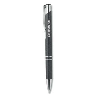 BERN PECAS Wheat Straw/ABS push type pen Black