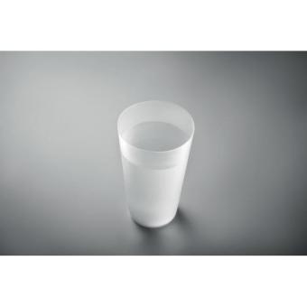 FESTA LARGE Wiederverwendbarer Becher 500ml Transparent weiß