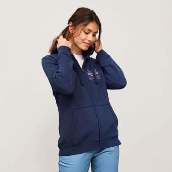 SPIKE WOMEN ZIP HOOD SWEAT, french navy French navy | XS