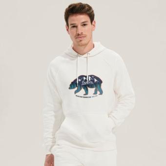 STELLAR Unisex Hooded Sweat, white White | XS