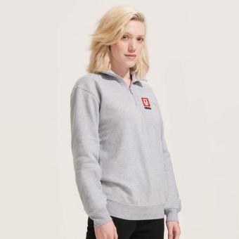 CONRAD Sweat Zip Collar, Grey melange Grey melange | XS