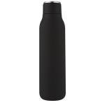 Marka 600 ml Kupfer-Vakuum Isolierflasche mit Metallschlaufe Schwarz