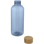 Ziggs 650 ml recycled plastic water bottle Transparent blue