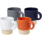 Olympia 130 ml stackable expresso cup with clay bottom Orange