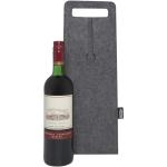 Felta 75 cl GRS recycled felt wine bag Gray