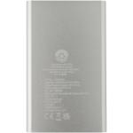 Pep 4000 mAh Type-C recycled aluminium power bank Silver