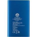 Pep 4000 mAh Type-C recycled aluminium power bank Dark blue