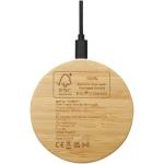 Essence 15W bamboo wireless charging pad Timber