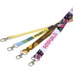 Addie Sublimation Lanyard, schwarz/weiss Schwarz/weiss | 10mm