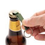 XD Collection RCS recycled aluminum bottle and can opener Green