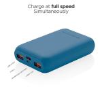 Urban Vitamin Alameda 10.000mAh 18W PD Powerbank Blau