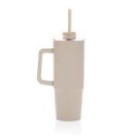 XD Collection Tana Becher aus RCS recyceltem Kunststoff mit Griff 900ml Beige