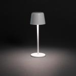 XD Collection Zenic RCS recycled plastic USB re-chargable table lamp White