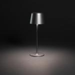 XD Collection Zenic RCS recycled plastic USB re-chargable table lamp Silver