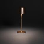 XD Collection Zenic RCS recycled plastic USB re-chargable table lamp Bronze