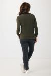 Iqoniq Etosha Lightweight Sweater aus recycelter Baumwolle, khaki Khaki | XXS