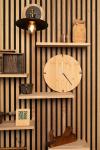 Tokei bamboo wall clock Nature