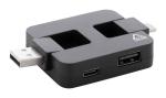 Rahubu RAB USB-Hub Schwarz