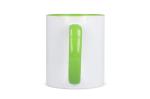 Mug subli Oslo colored inside & handle 300ml White/green