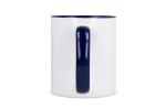 Mug subli Oslo colored inside & handle 300ml White/blue