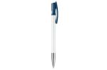 Nash ball pen metal tip hardcolour White/blue