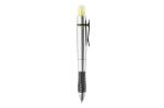 Highlighter- and ball pen, silver Silver,yellow