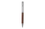 Metal ball pen and rollerball set walnut wood in gift box Timber