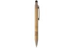 Ball pen bamboo and wheatstraw with stylus Black