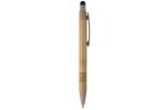 Ball pen bamboo and wheatstraw with stylus Blue/fawn