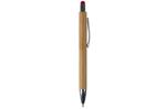 Ball pen New York bamboo with stylus Red